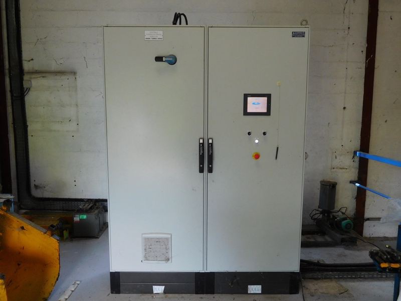 Three-phase industrial electrical panel