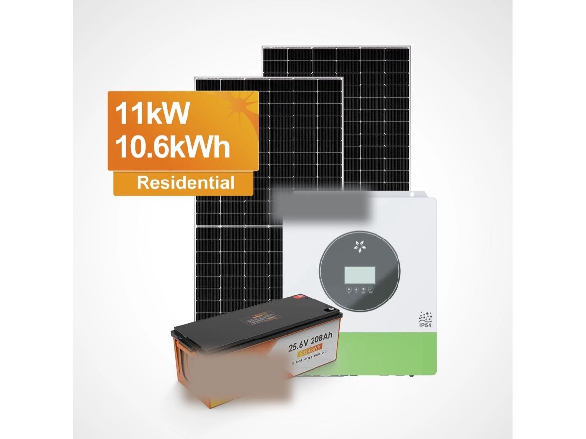 Off-grid solar system with battery storage