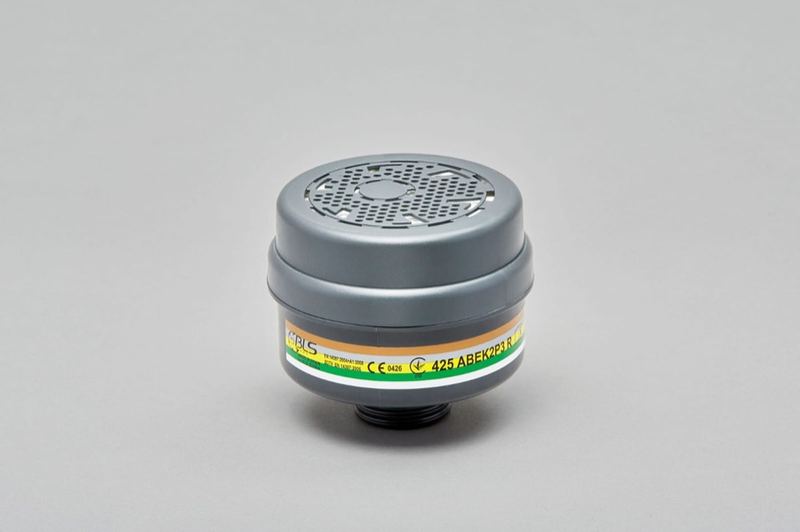 Combined gas and particulate filters for respiratory mask