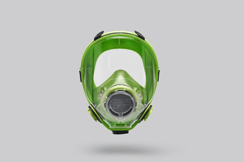 BLS 5000 series full face mask with bayonet connection and single central filter
