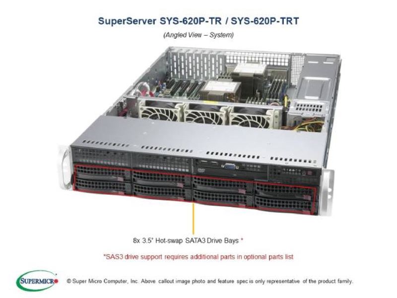 Supermicro SuperServer 620P-TR/TRT Rack Server
